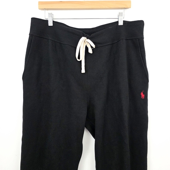 Polo Ralph Lauren Fleece Sweatpants Loungewear Men's XL Black Comfort Casual - Picture 5 of 10